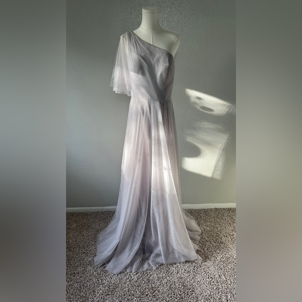 Mallory by Jenny Yoo Collection in Moonstone Tulle Bridesmaid Dress Size 10